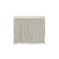 Micasa Heritage Lace  45 x 24 in. Sand Shell Tier with Shell Trim; Ecru MI312791